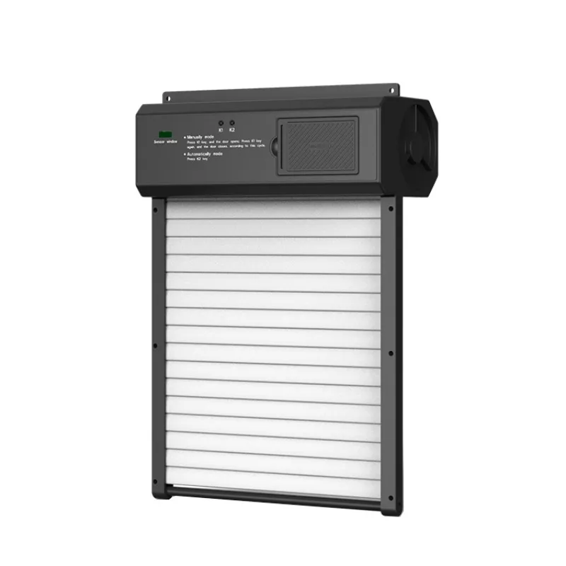 интеллектуальная куриная дверь с рольставней автоматическая курятника