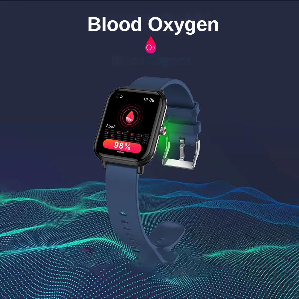 

2022 New Q9pro Smart Watch Blood Oxygen Body Temperature Heart Rate Blood Pressure Full Touch Music Control Weather Forecast
