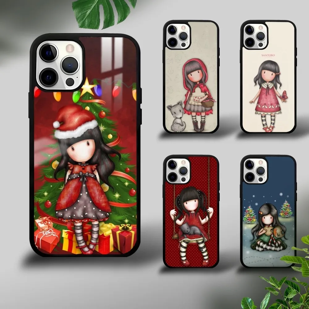 Чехол для телефона S-Santoro L-london G-gorjuss IPhone 16 15 14 13 12 11 Pro Xs Max Mini Plus Celulares Hard Funda