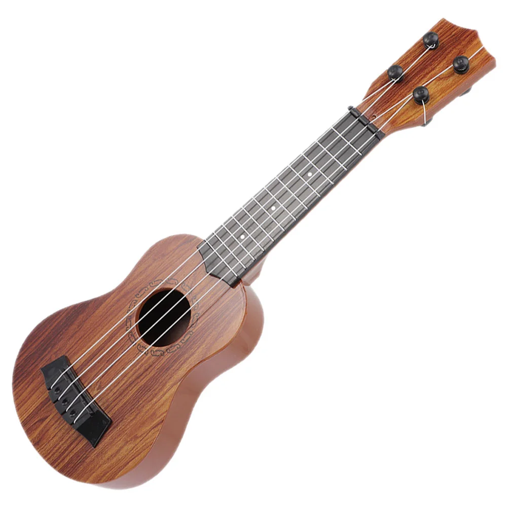 

Ukulele Toy Wooden Guitar Simulation Miniature Kids Model Educational Girls Toys