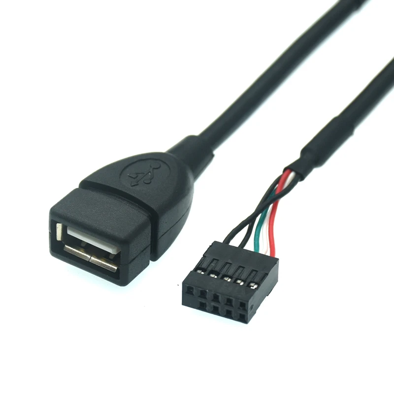 9-контактный Φ внутренний разъем для шасси адаптера шины USB2.0 Встроенный кабель