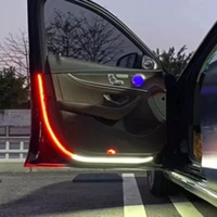 car interior door welcome light led safety warning strobe signal lamp strip 120cm waterproof 12v auto decorative ambient lights