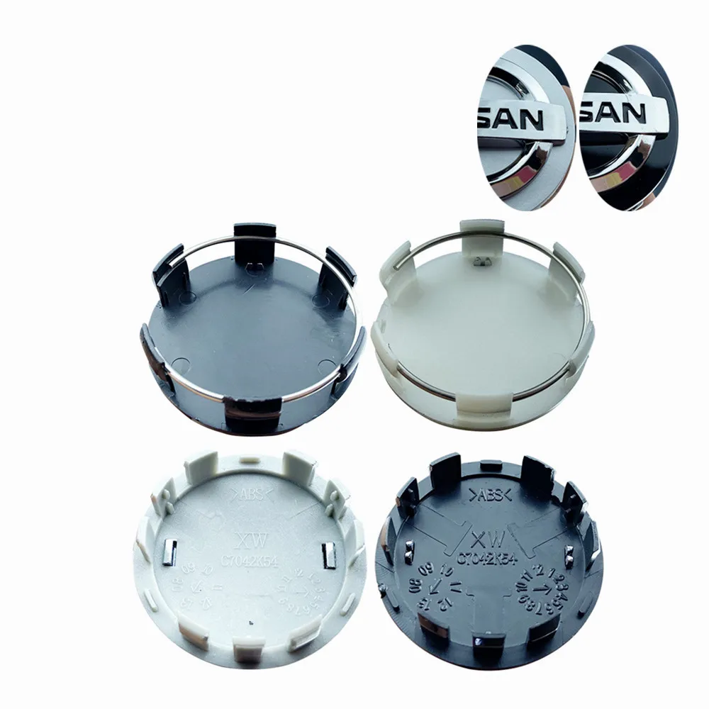 

Cover for wheel luxury 4pcs 54mm 60mm Car wheel center hub caps Rim Hub Caps for NISSAN-DAYZ 370Z Note sway march