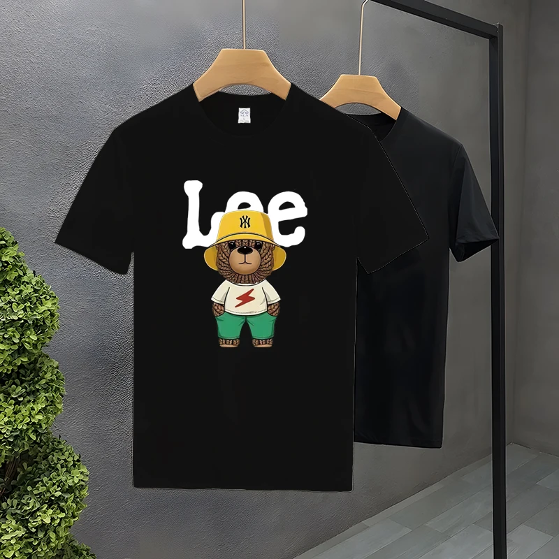 

Summer Fashion Men's T-shirt High Quality Cotton Breathable Short Sleeve Fun Printed T-shirt Brand Designer Clothing Women's Top