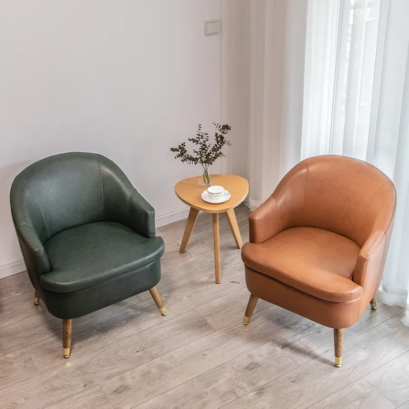 

Nordic Light luxury single sofa chair living room bedroom balcony small family lazy sofa leisure modern simple backrest chair