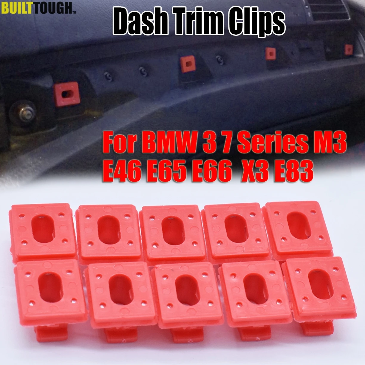 

10 шт., панель центральной консоли, приборная панель, приборная панель для BMW E46 E65 E66 E83, пряжки для крепления платы, крепежный зажим, фиксированный зажим, вставные втулки