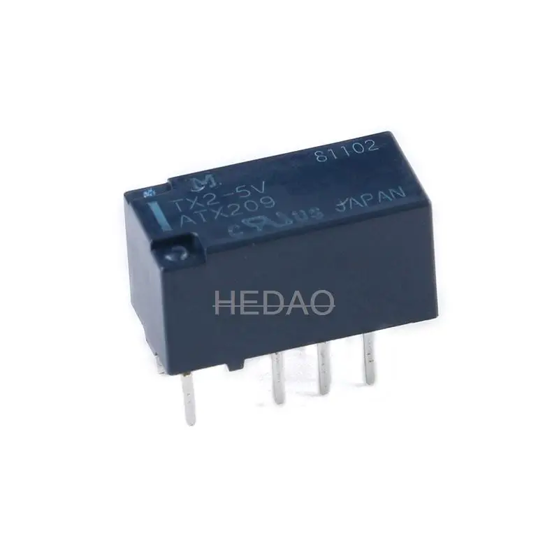 

Free Shipping 10pcs/LOT New Original TX2-5V DIP-8 2A Two open and closed Signal Relay