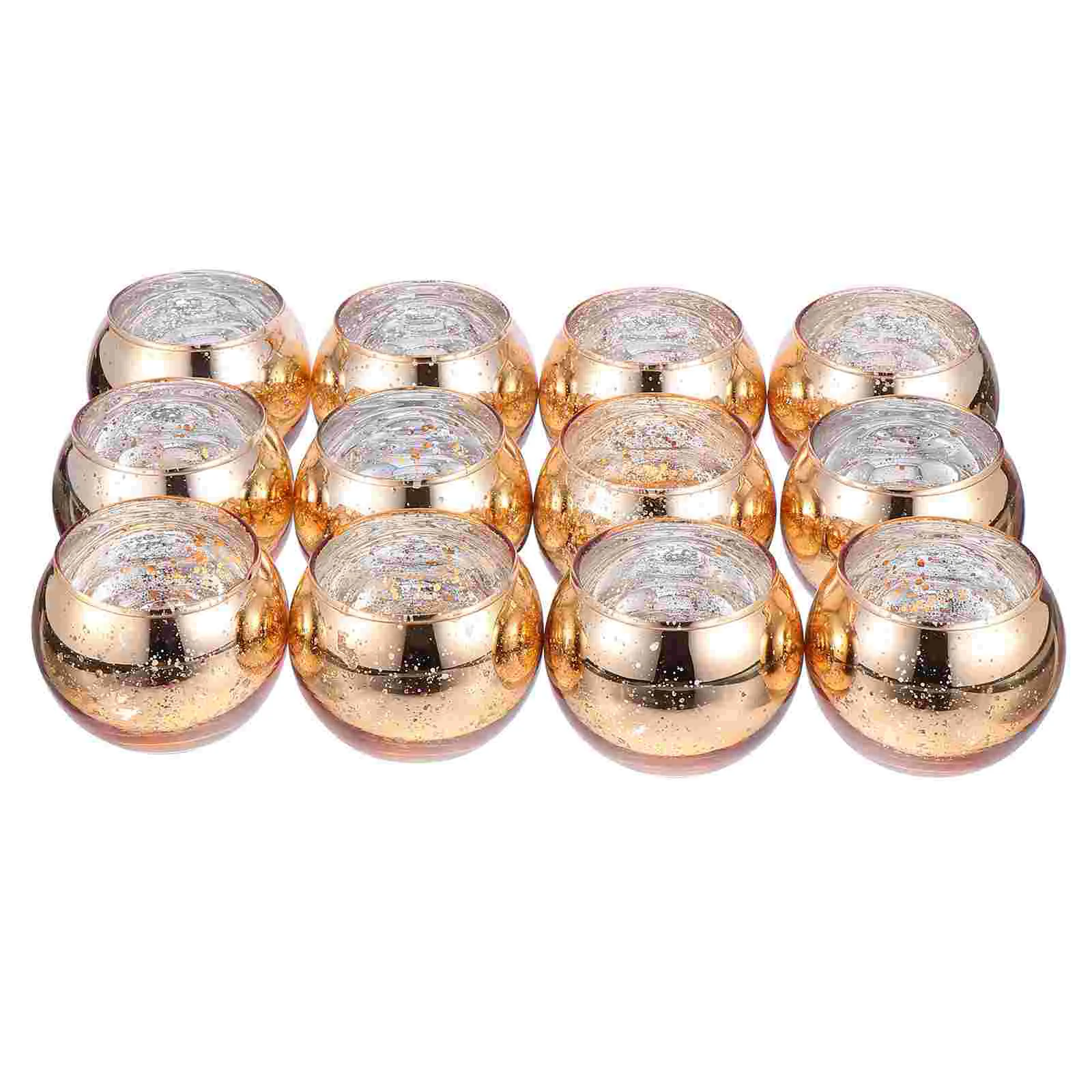 

12pcs Candle Holders Chic Pretty Glass Home Decoration Candle Stand Candle Cup for Decor Home Party