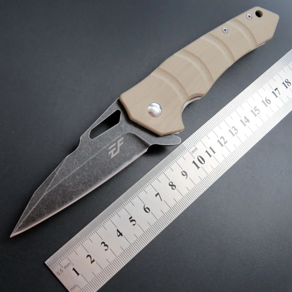 

Рукоятка для мытья камня YF-EF57 D2, рукоятка G10, тактический охотничий кемпинг, для повседневного использования, инструменты для походов, карма...