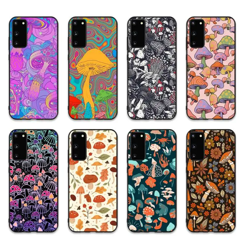 

Rainbow Mushrooms Phone Case for Samsung S10 21 20 9 8 plus lite S20 UlTRA 7edge
