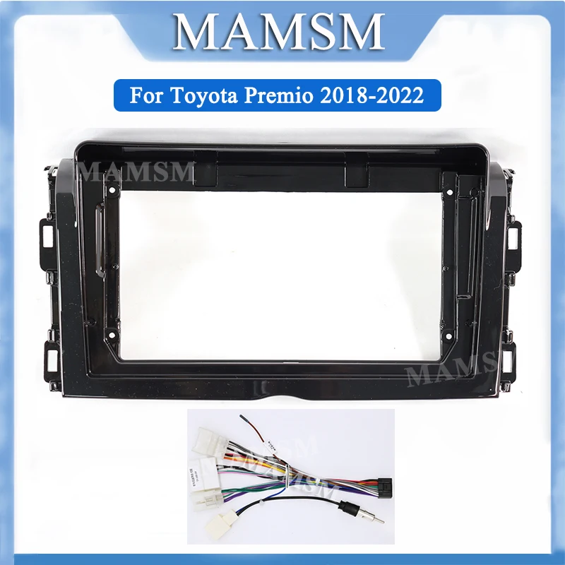 

MAMSM 2 DIN 9 Inch Car DVD Fascia Frame Dashboard Accessories Refitting Stereo Car Fascia Panel For Toyota Premio 2018-2022