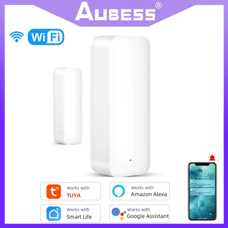 

Детекторы открытия/закрытия дверей AUBESS, умная защита для дома, с поддержкой Alexa и Google Assistant