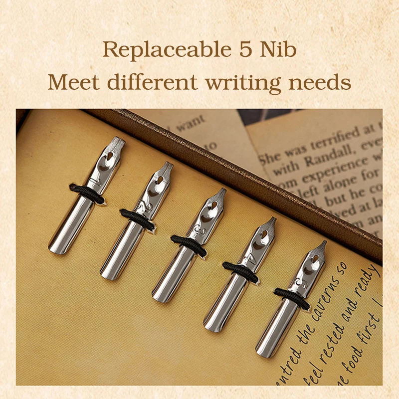 Набор перьевых карандашей 5 цветов сменных перьев с чернилами уплотнительный
