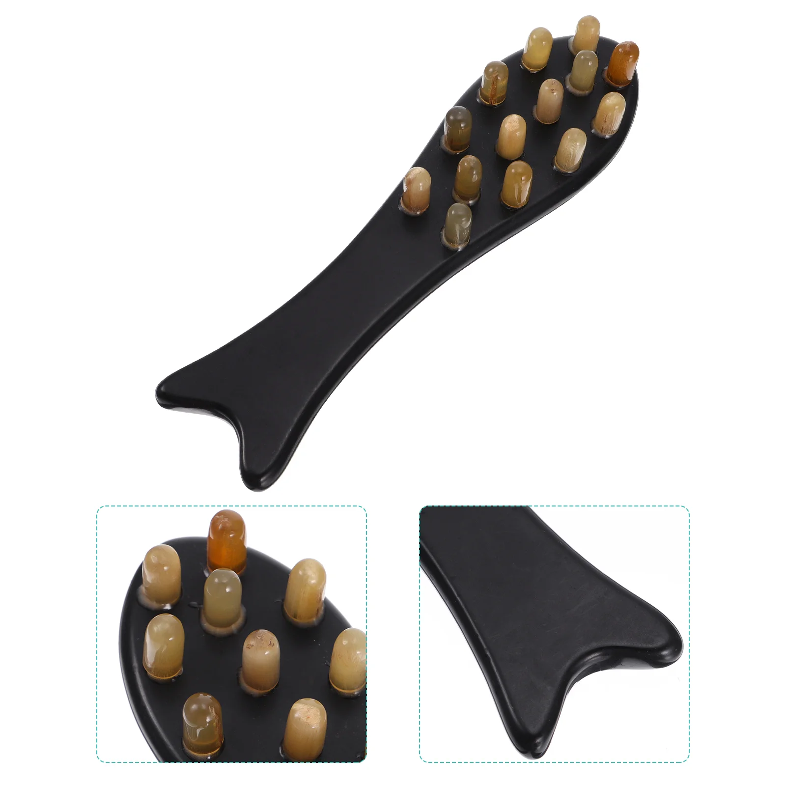 

Combhairscalp Head Brush Horn Tool Guasha Scrapingtrigger Ox Point Fine Wide Cellulite Jade Sha Gua Beard Scraper Handheld