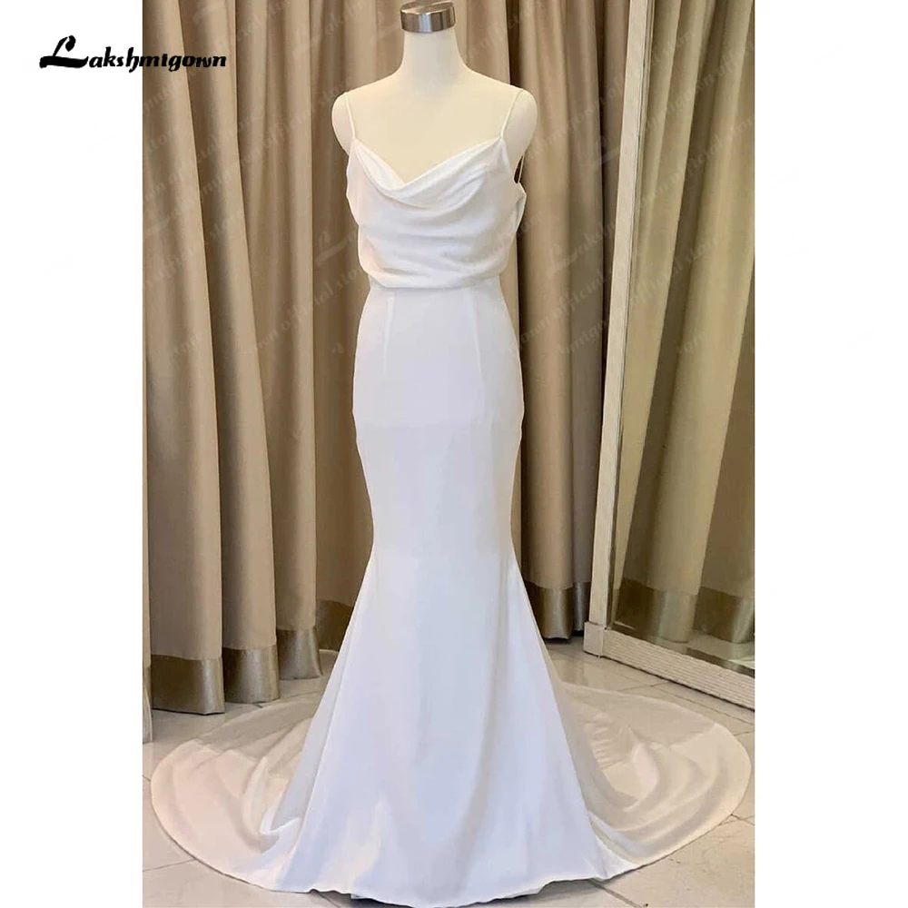 

Lakshmigown Mermaid Beach Wedding Dress Summer 2024 Vestido De Boda Boho Bridal Gowns Spaghetti Straps vestido branco