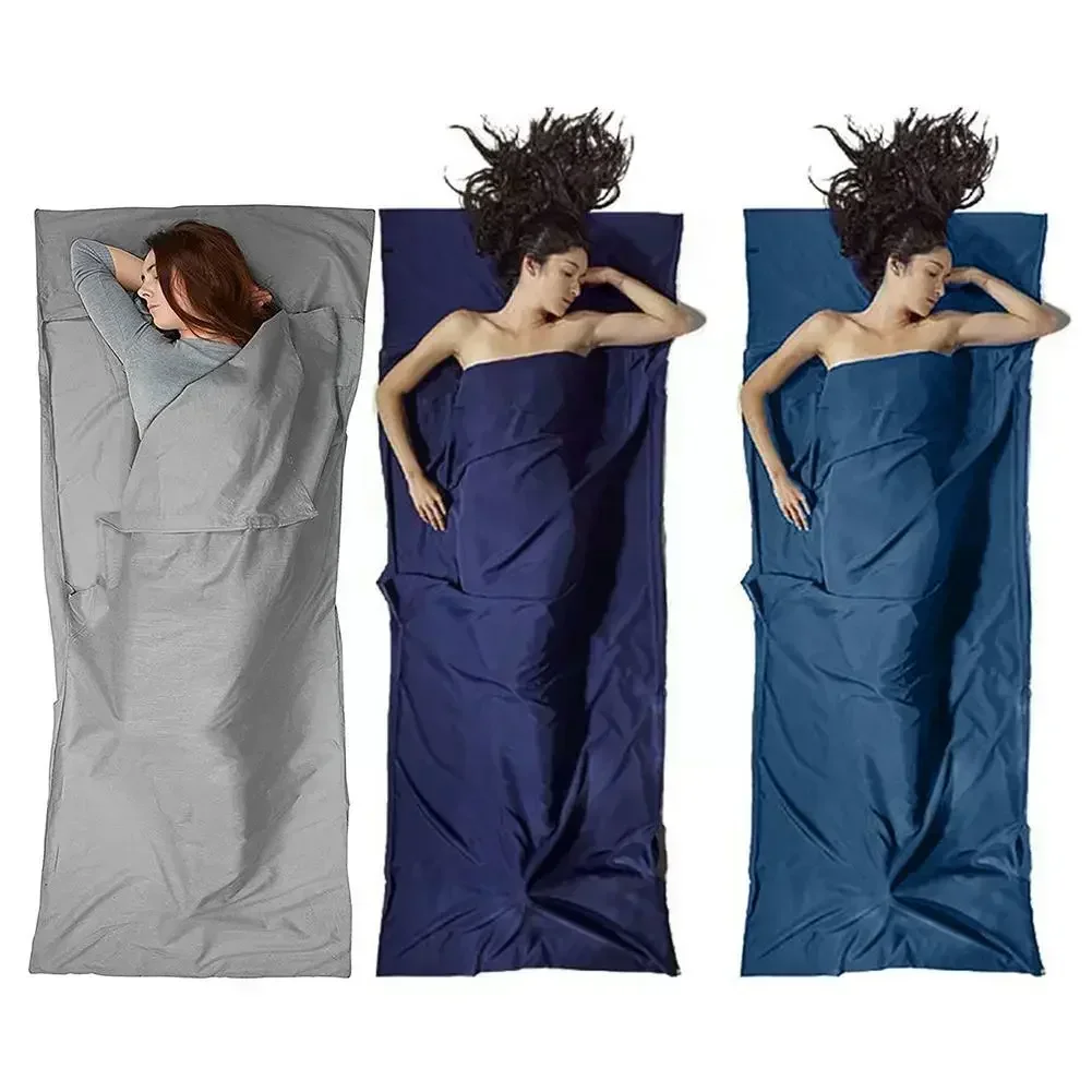 

Туристическая палатка, портативная с 3 простынями для сна, Хлопковый мешок для сна, Путешествий, Походов, цветная суперподкладка