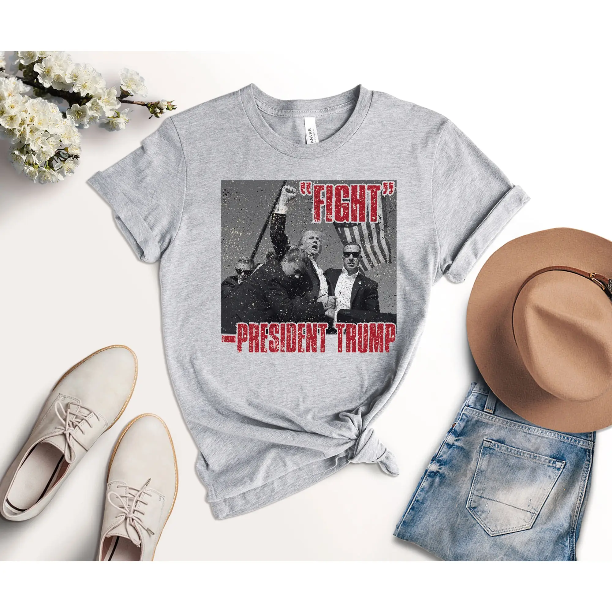 Футболка Бойцовский президент Трампа с поддержкой Дональда 2024 выборы Убийство