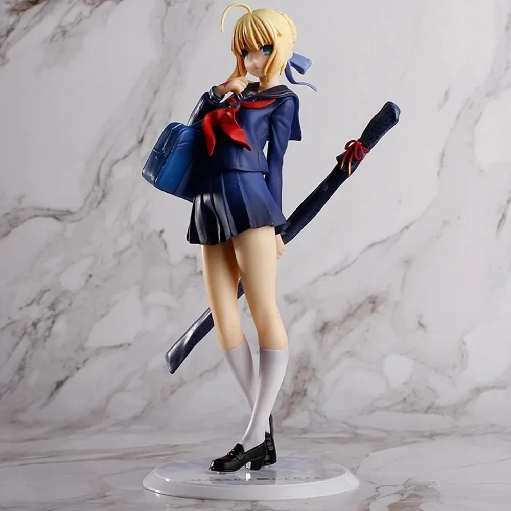 18 см НОВЫЙ Hot Fate Stay Night Saber Школьная форма Стиль Экшн Аниме Фигурка Коллекция