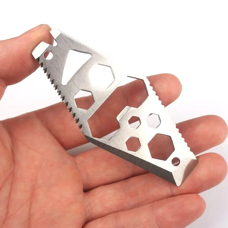 

Krachtige Hex Key Wrench EDC Mini Screwdriver Outdoor Pocket Tool Bottle Opener Camping Equipment Screwdriver Saw Blade Ruler