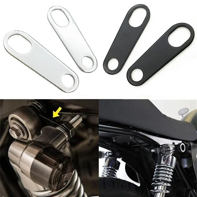 

2pcs Motorcycle Turn Signal Indicator Light Lamp Holder Shock Brackets Fork Chopper Bobber Universal Motorbike Parts