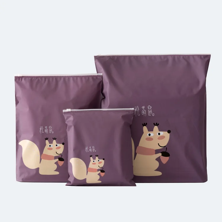 

3Pcs Creative Travel Fox Portable Miscellaneous Storage Bags Cartoon Pattern Practical Waterproof Belt Bags Clothing Storage