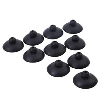 10pc aquarium submersible pump aeration pump suction cup water pipe and wire fixed suction cup black soft silicone sucker holder