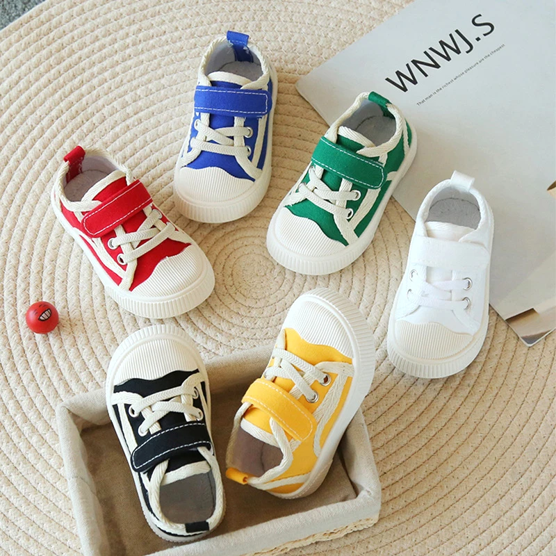 

Туфли детские холщовые, дышащие кроссовки для начинающих ходить мальчиков и девочек, повседневная обувь на плоской подошве