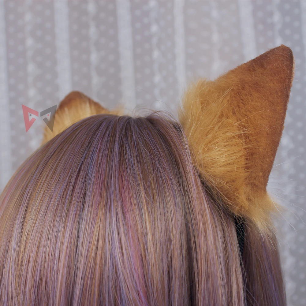 Новинка обруч для волос Genshin Impact Gorou косплея ручной работы с собачьими ушками