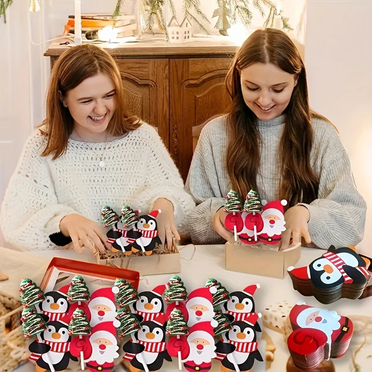 Рождественские конфеты из бумаги Wayfun украшения для дома счастливого Рождества