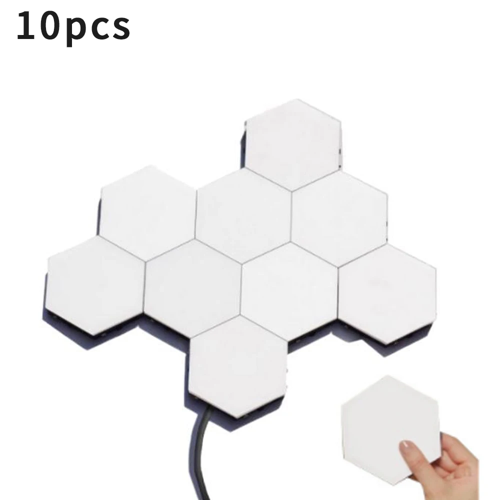 RGB Touch Sensitive Quantum Lamp LED Hexagonal Modular Smart Color Night Light Home Pubs Decoration Wall Lamp US Plug