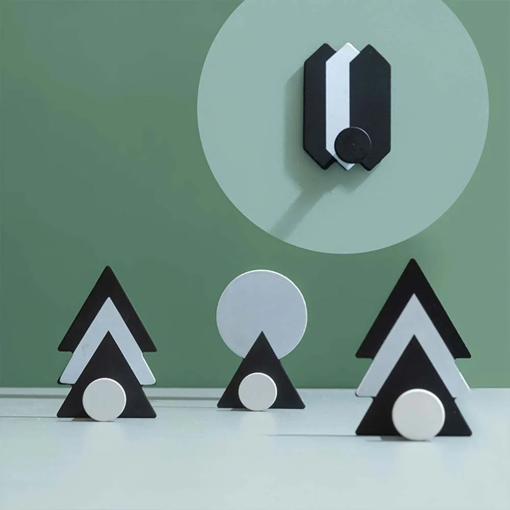 

Punch-free Sliding Door Handle Kitchen Door Glass Door Wooden Door Paste Double-sided Adhesive Push Door Button Handles Knobs