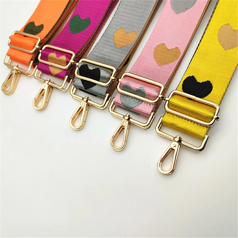 Ремешок для женской сумки в форме сердца широкий регулируемый саквояж на плечо