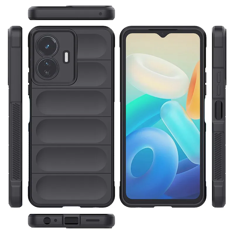 For Vivo Y77 Cover For Vivo Y77 5G Case Shockproof Rubber Soft Silicone Bumper For Vivo Y77 Global Fundas 6.58 inch