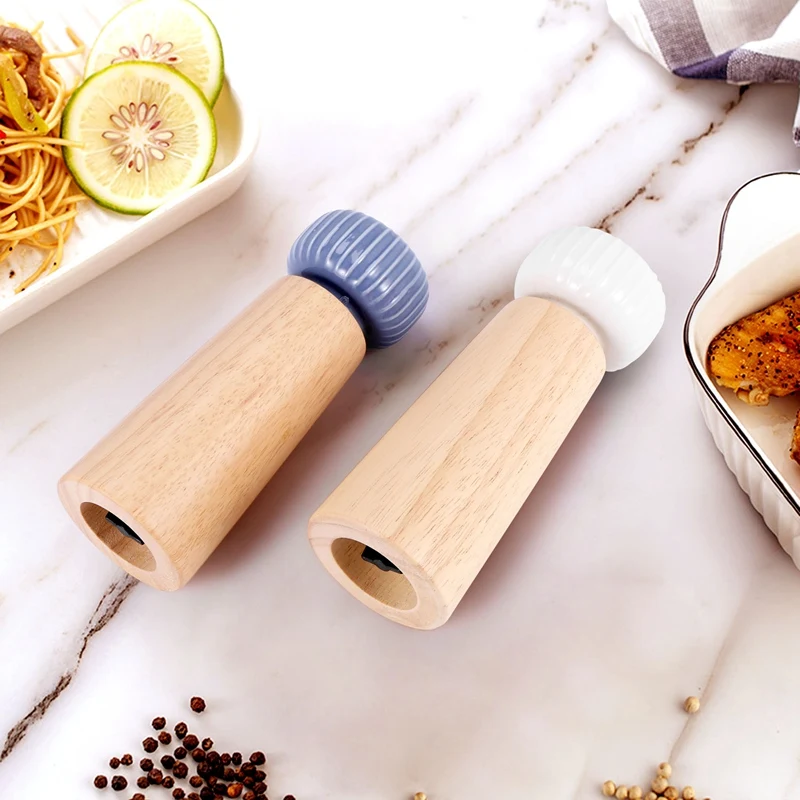 Мельница для соли и перца деревянные перечницы с прочной регулируемой