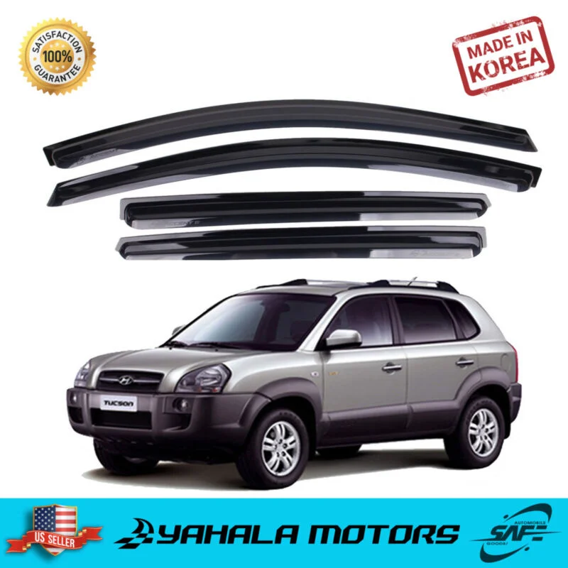 

Smoked Window Sun Vent Visor Rain Guards 4PCS for 2005-2009 HYUNDAI TUCSON
