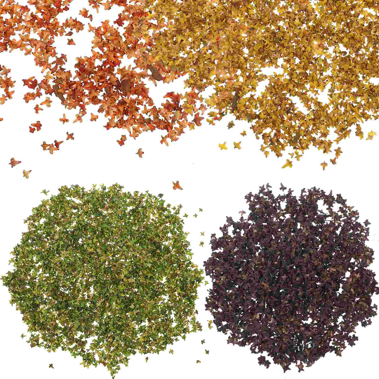 

4 Packs Wedding Decor Green Leaves Fake Centerpieces DIY Artificial Mini Sawdust Simulation Potted Plants