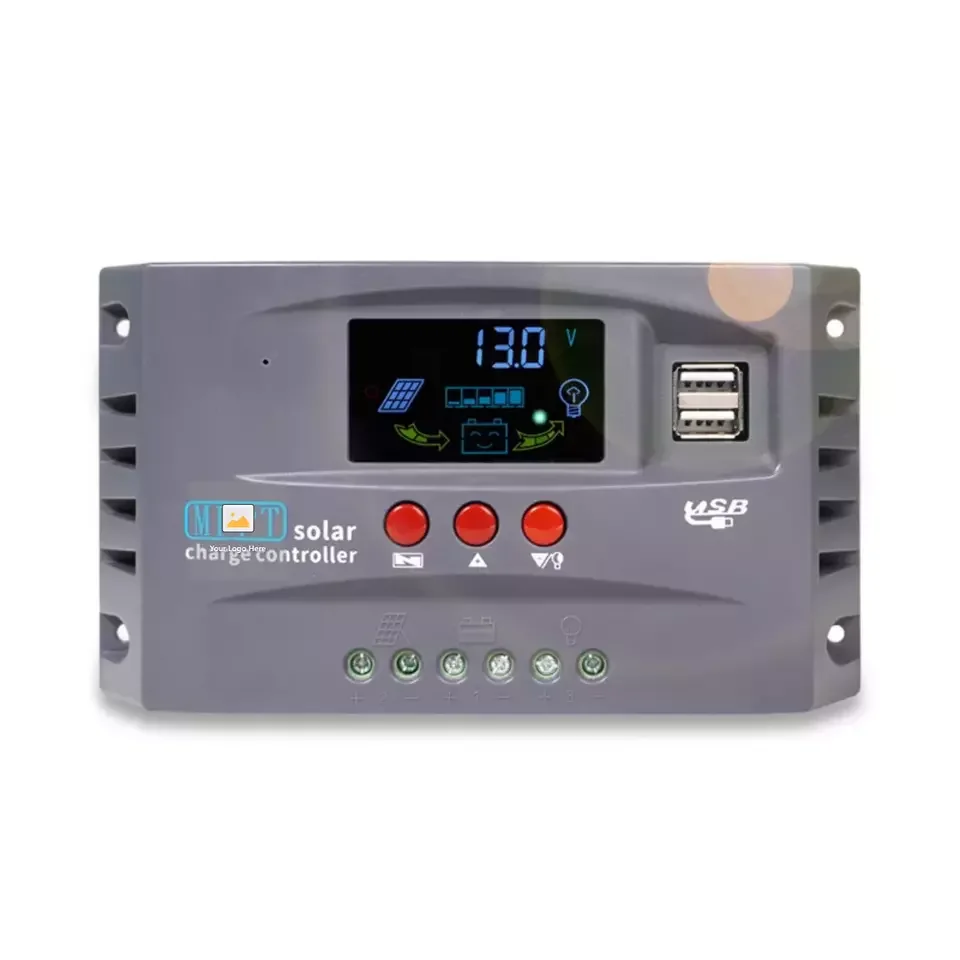 

New Smart Solar Energy Panel PV Regulador Auto 12V 24V 10A 20A 30A Battery Regulator Mppt Solar System Charge Controller