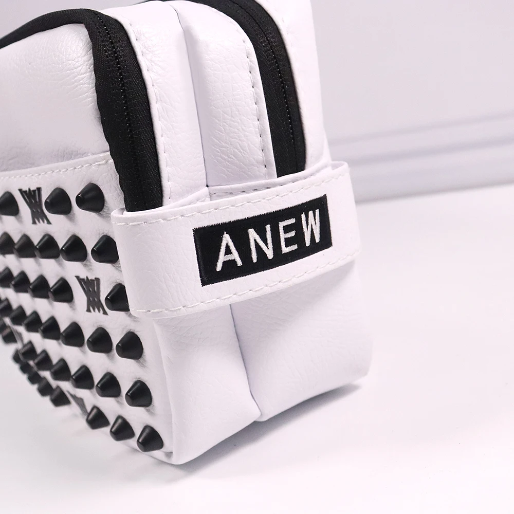 New  Golf Bag Korean Fashion Men and Women Rivet Bag Super Large Capacity Double-layer Portable Small Bag Golf Clutch