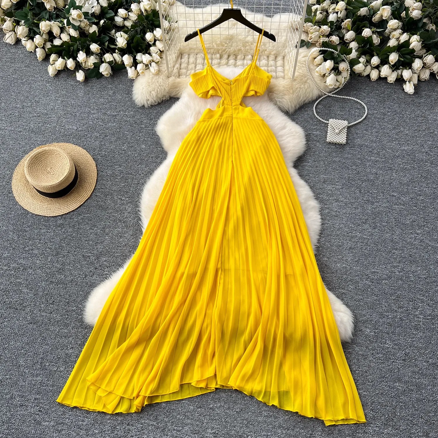 Шикарные желтые платья без рукавов Вечерняя вечеринка с открытой спиной на