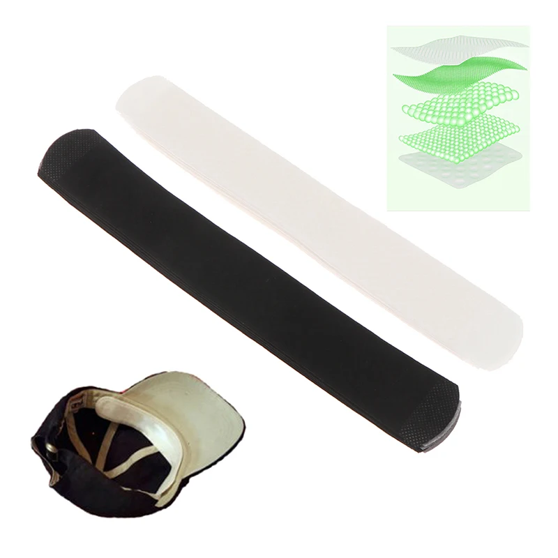 

5pcs Disposable Anti Sweat Pads White/Black Absorbing Sweat Stickers Strip Cap