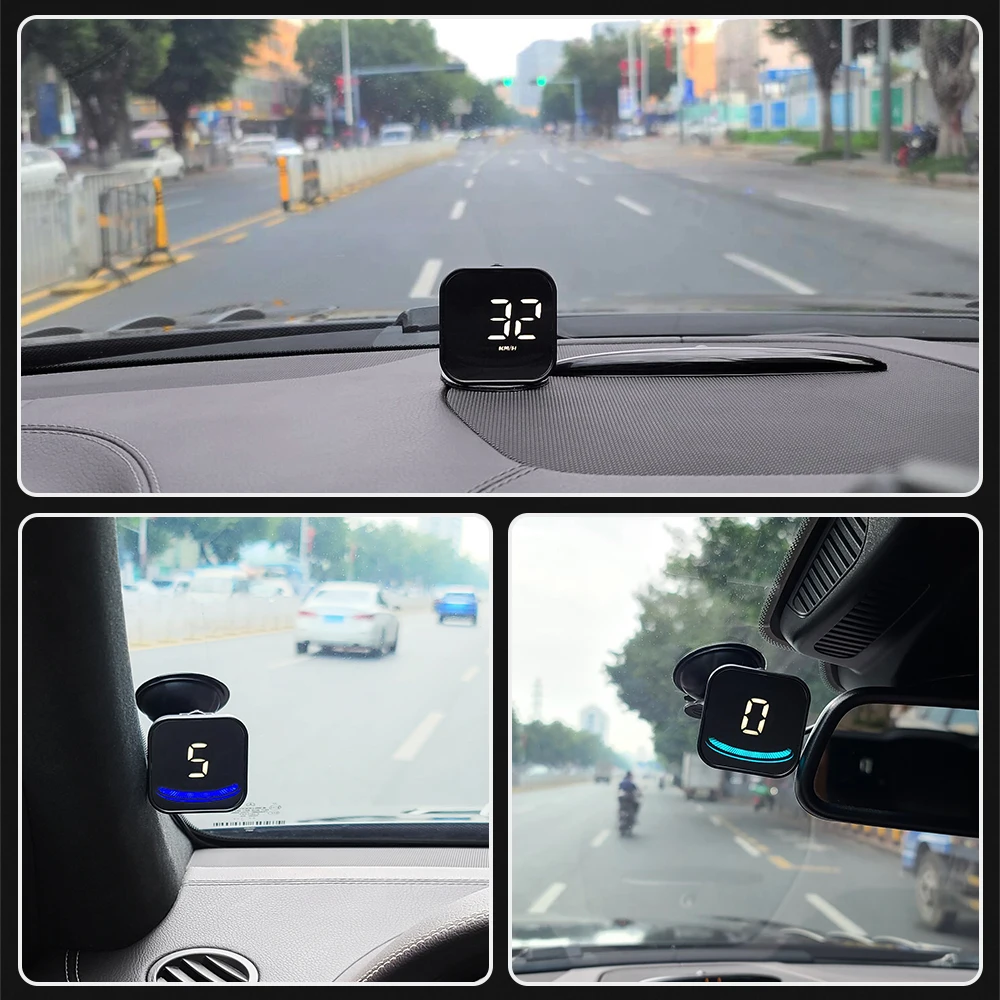 

2022 Auto HUD GPS Head Up Display Speedometer Test Overspeed Fatigue Driving Alarm LED Displays For All Cars