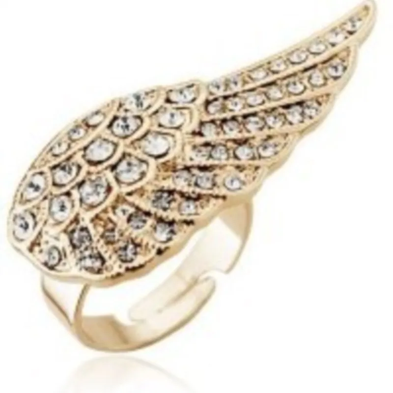 Кольца Крылья Ангел Старинная бронза модные ювелирные изделия подарок любимый