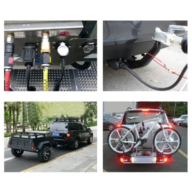 

Truck Light Edge Connector 7 Pin Extension Cable Towing Trailer Power Cord Plug Vehicle Extender Socket Car Accessories