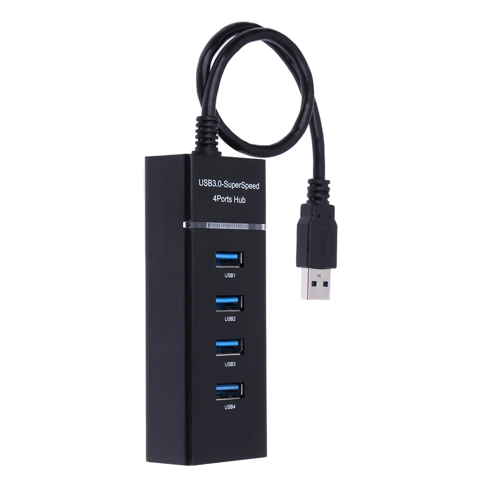 

USB 2.0/3.0 HUB Multi USB Splitter 4 Ports Expander Multiple USB Power Adapter Hub for Laptop PC Computer Mouse and Keyboard