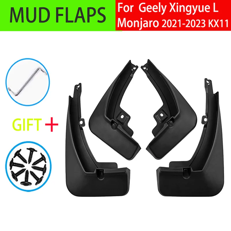 

4Pcs Mud Flaps For Geely Xingyue L Monjaro 2021 2022 2023 KX11 Car Mudguards Splash Guards Fender Mudflaps Auto Accessories