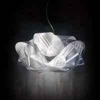 nordic modern light luxury flower hanging simple design creative bedroom living room dining room lamp new acrylic led lamps