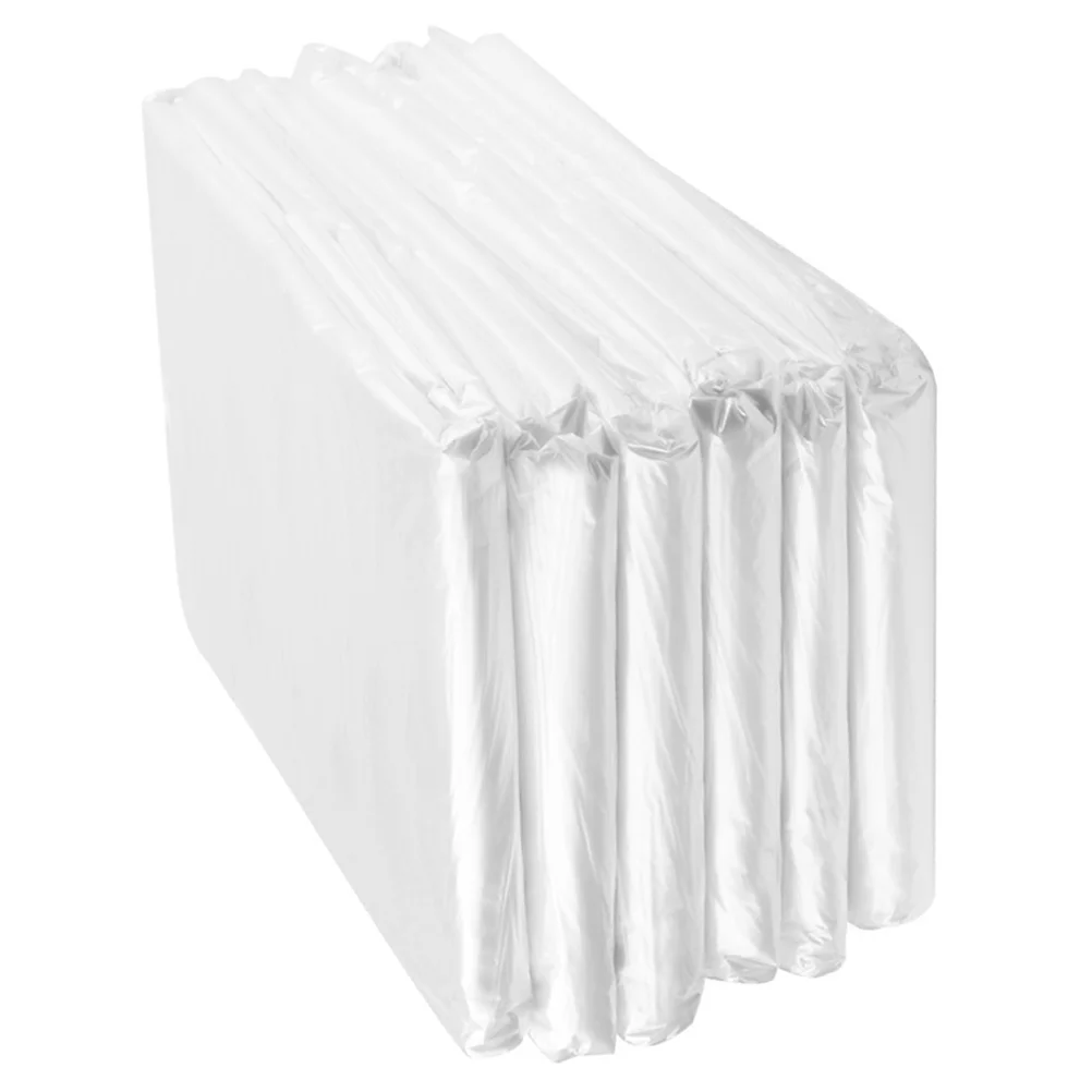 

50 Pcs Large Trash Bags Garbage Container Plastic White Bins Bathroom Liners Waste Can