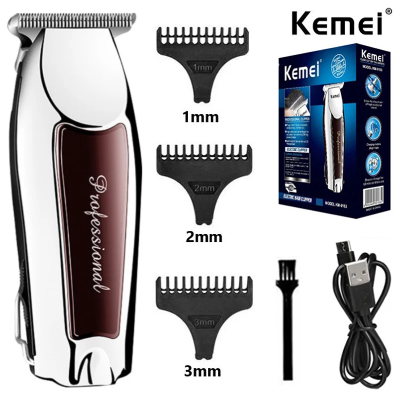 Rechargeable cordless hair trimmer for men grooming professional electric hair clipper beard hair cutting machine edge outline