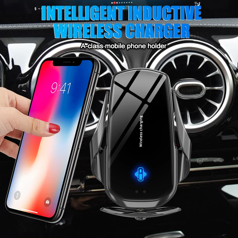 

Car Mobile Phone Holder for Mercedes Benz A-Class 2019~2020 A200 GLA250 Charging Bracket Accessories Wireless charging