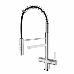 DOGO KS3301 High Quality Spring Pull Out  Down Sprayer 3 Way Kitchen Faucet enlarge